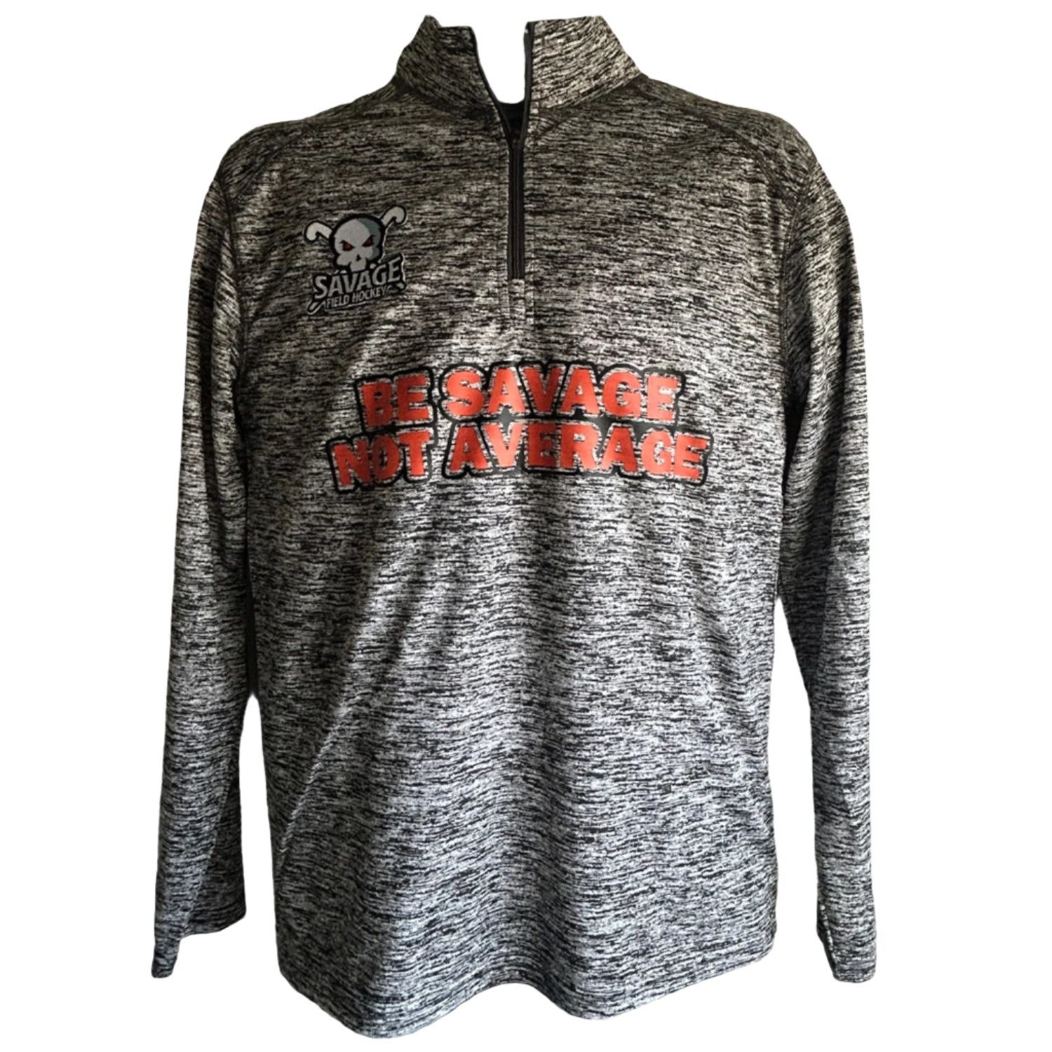 Savage Field Hockey quarter zip black front