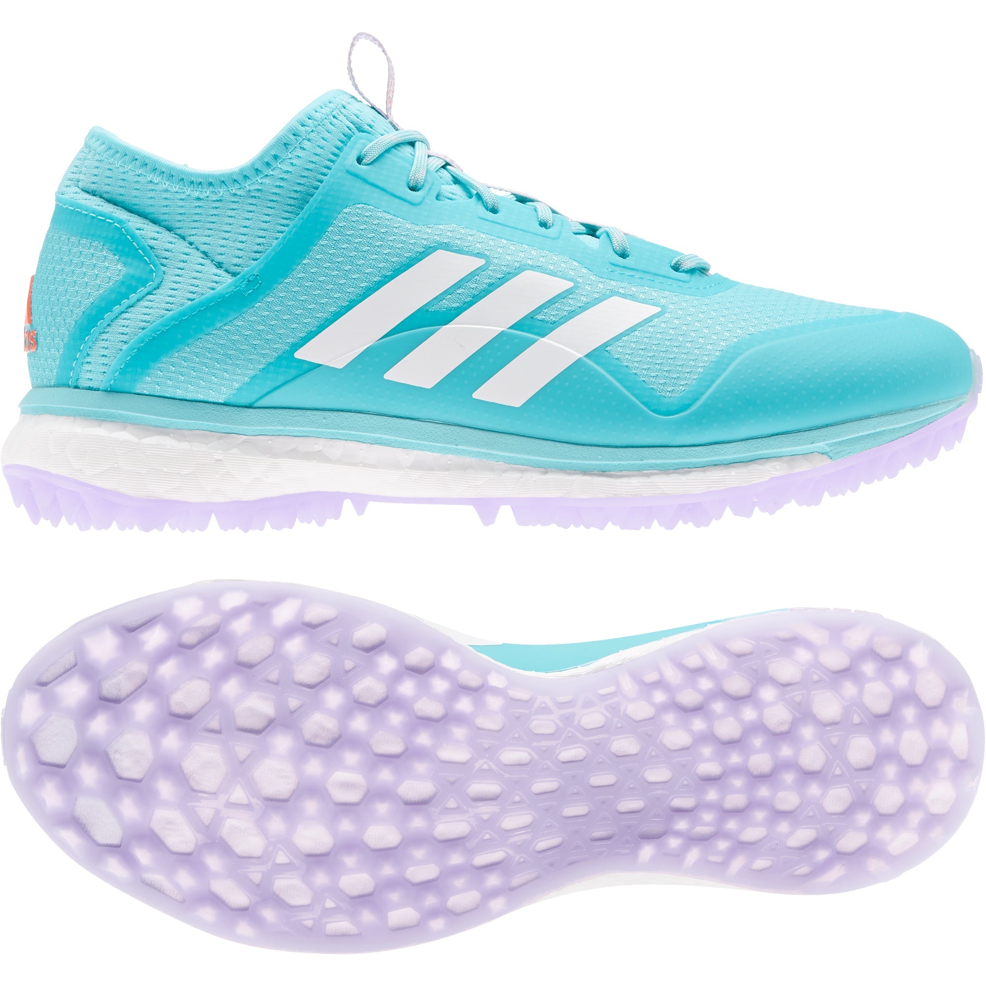 adidas Fabela X Women's Field Hockey Shoes, Steel/Blue/Pink, Size  12.5, NIB